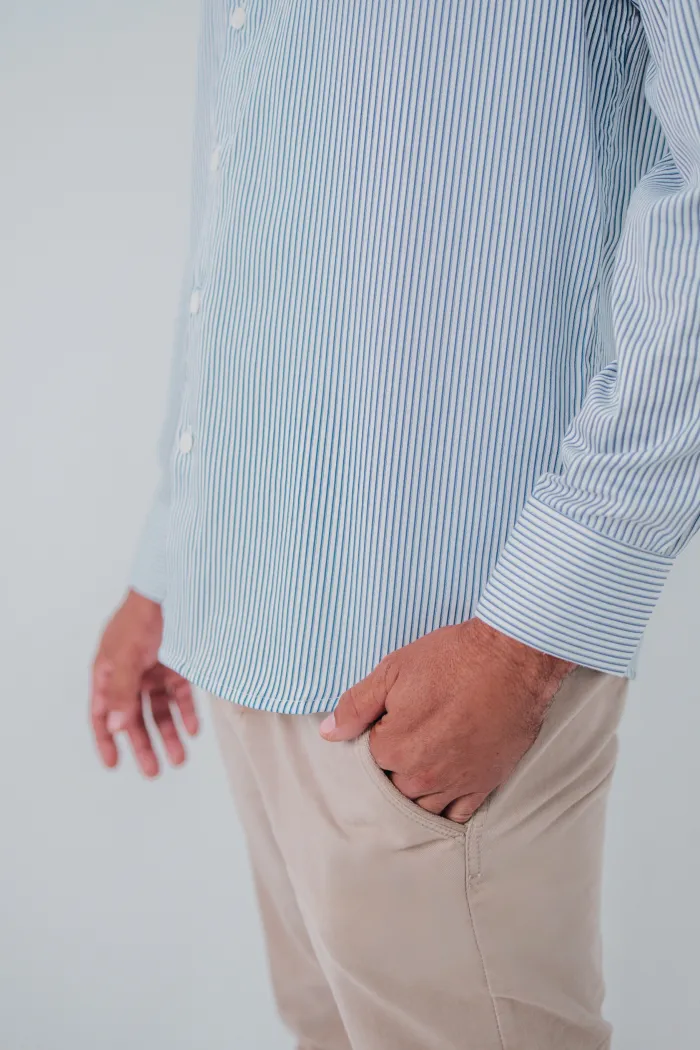 CAMISA FIT TOQUE ACETINADO