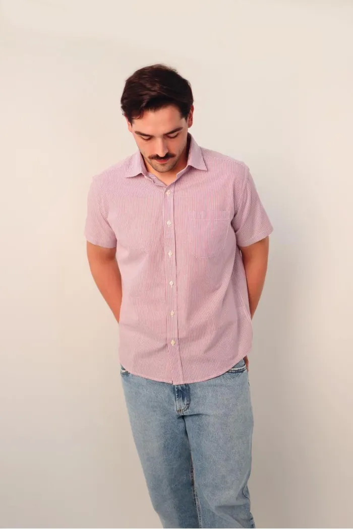 CAMISA REGULAR MANGA CURTA MASCULINA