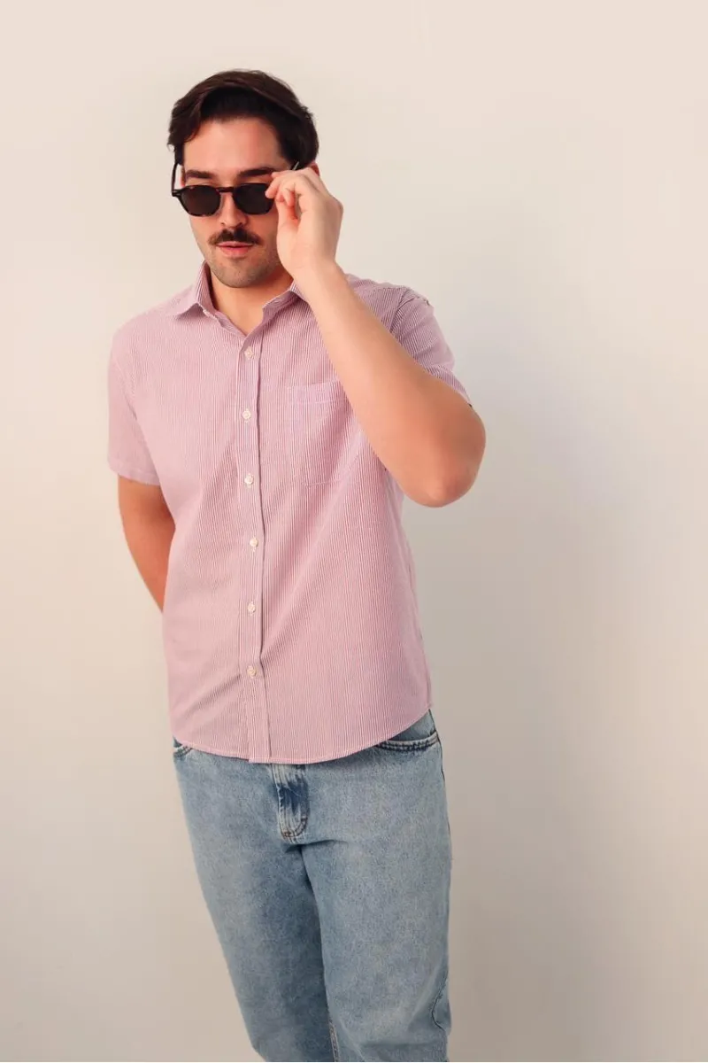 CAMISA REGULAR MANGA CURTA MASCULINA